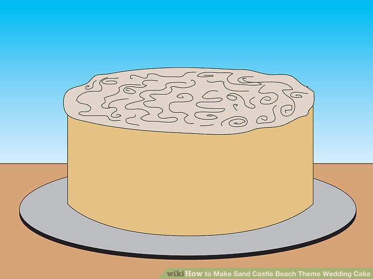 4 Ways to Make Sand Castle Beach Theme Wedding Cake.