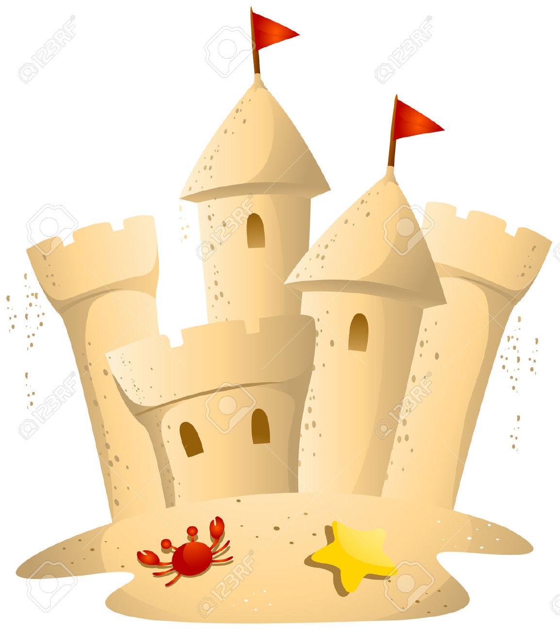 Sandcastle Clipart.