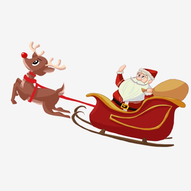 Santa Sleigh Png, Vector, PSD, and Clipart With Transparent.