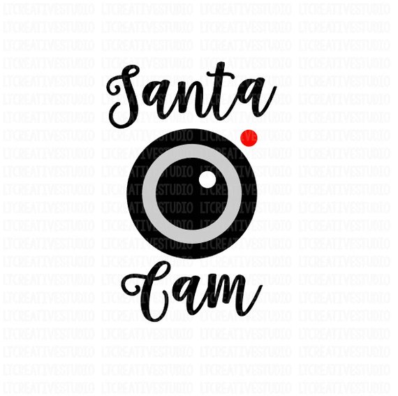 Santa Cam SVG, Santa Cam, Santa Camera SVG, Christmas SVG.