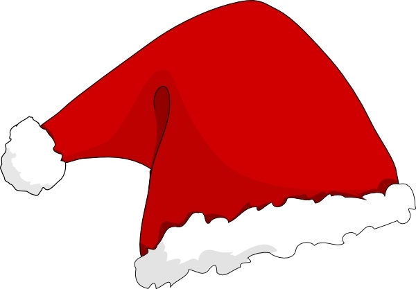 Santa Hat clip art Free vector in Open office drawing svg.