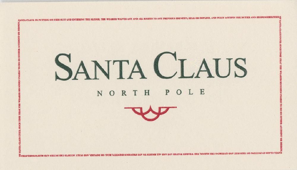 Santa Claus Signature.
