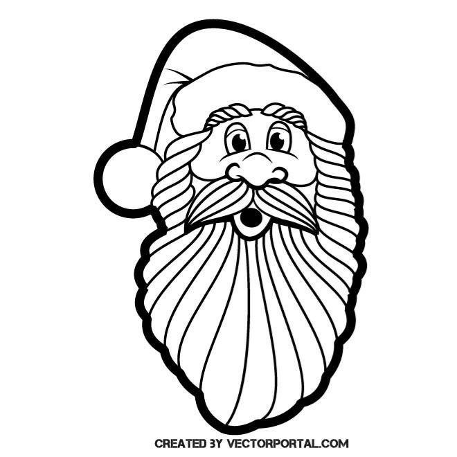 SANTA CLAUS VECTOR CLIP ART.