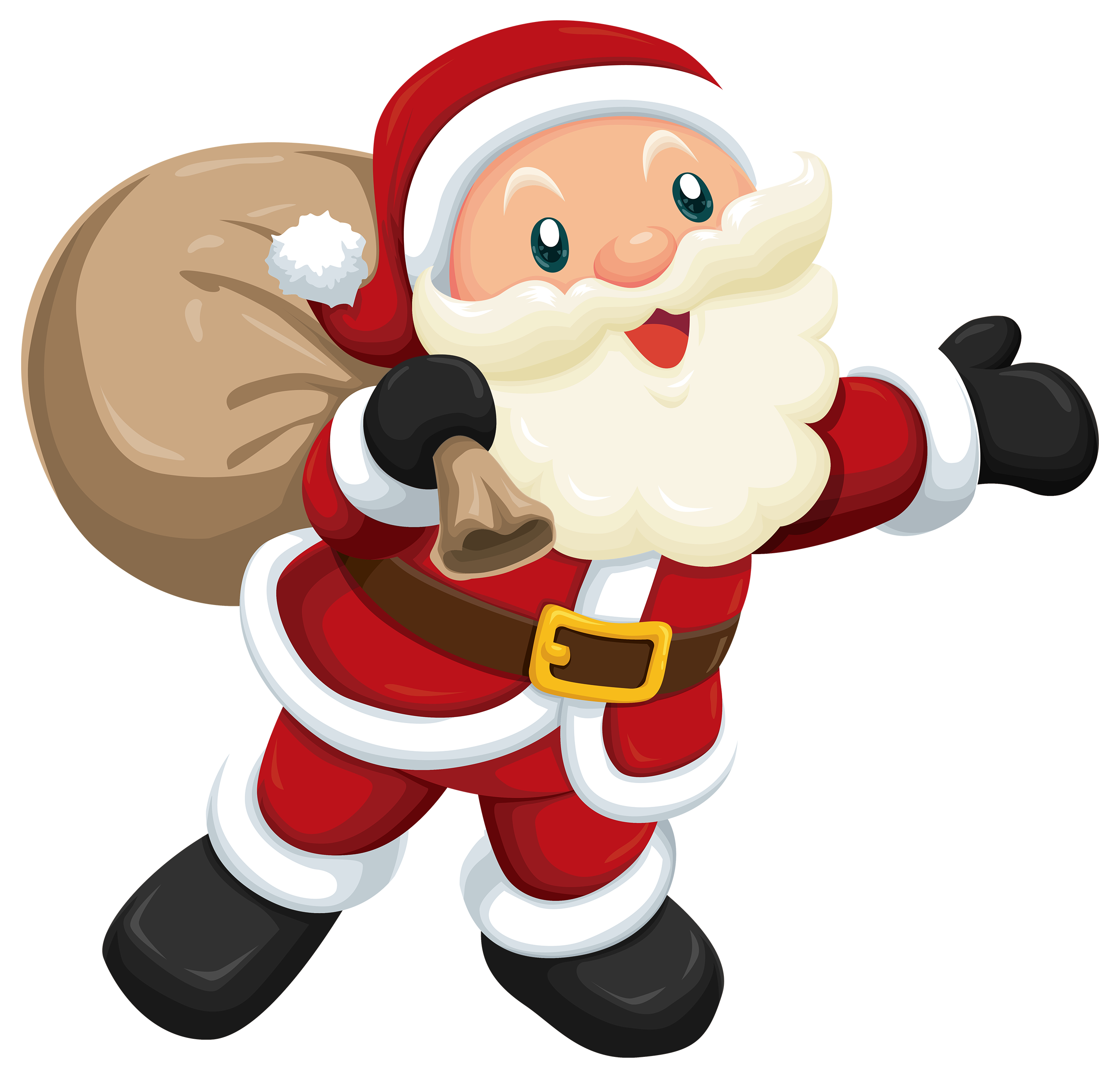 Cute Santa PNG Clipart.