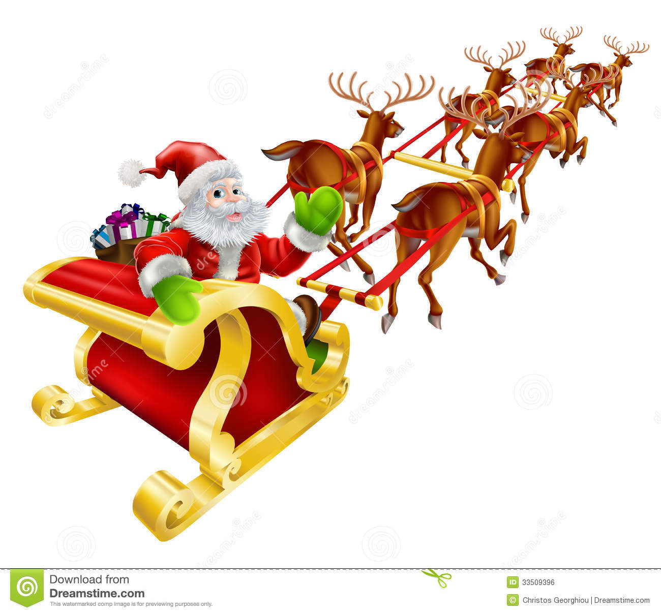 Christmas Clip Art Sleigh 2023 Cool Perfect Most Popular List of ...