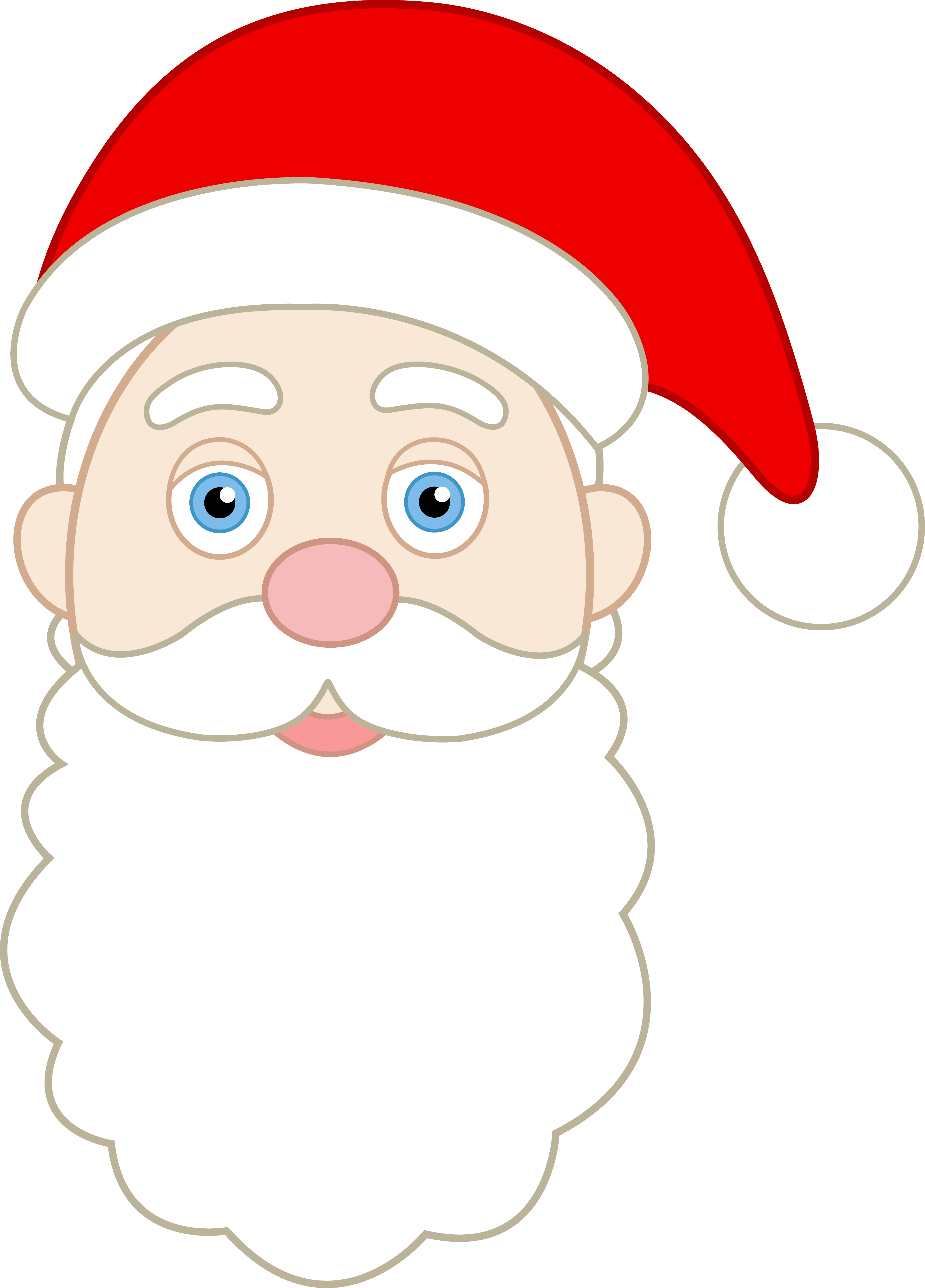 10+ Santa Face Clip Art.