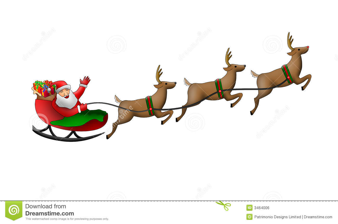 Showing post & media for Cartoon santa flying his sleigh.