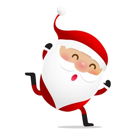 Happy Christmas character Santa claus cartoon.