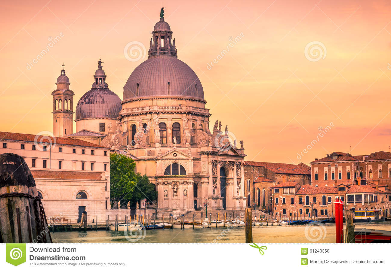 Cathedral Santa Maria Della Salute, Venice Royalty Free Stock.