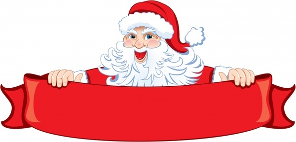Winter christmas santa claus reindeer clipart free vector download.