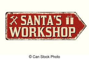 Santa\'s workshop Clipart Vector Graphics. 447 Santa\'s.