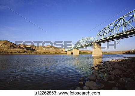 Stock Photo of Bridge on Highway 41 over the South Saskatchewan.