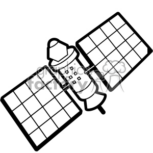 space low earth orbit satellite svg cut file vector clipart. Royalty.