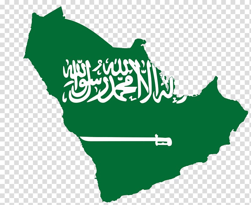Flag of Saudi Arabia Map , archaeologist transparent.