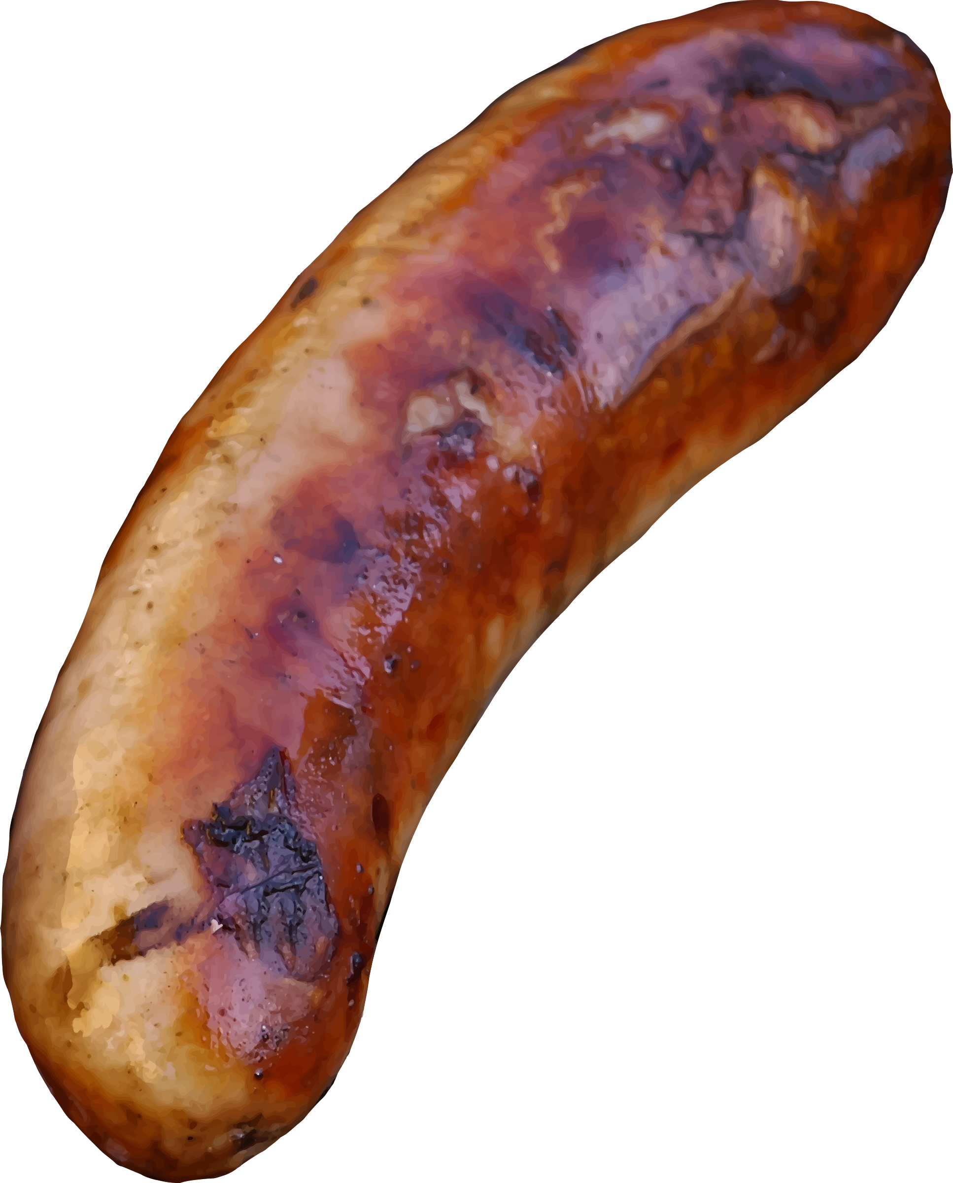 Sausage vector clipart image.