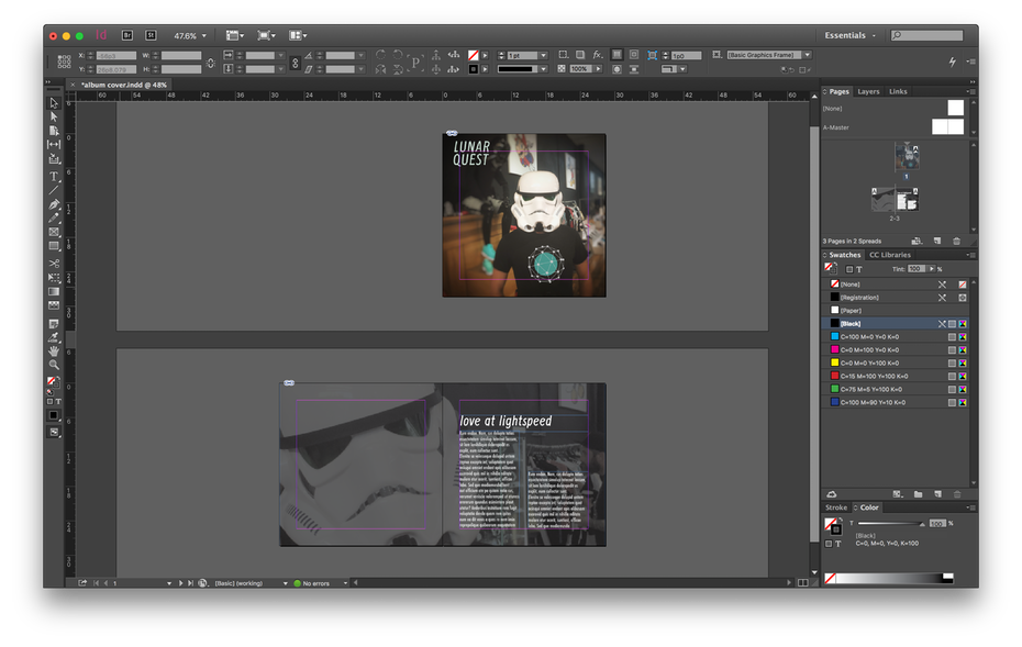 Photoshop vs. Illustrator vs. InDesign. Which Adobe product.