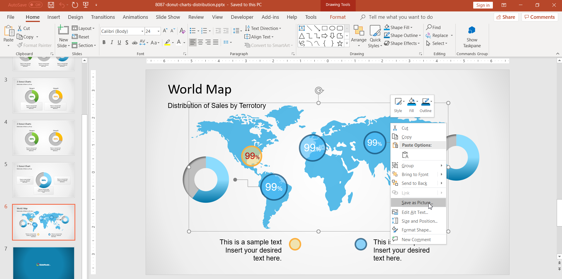 How To Save a PowerPoint Shape to PNG with 100% Transparent.