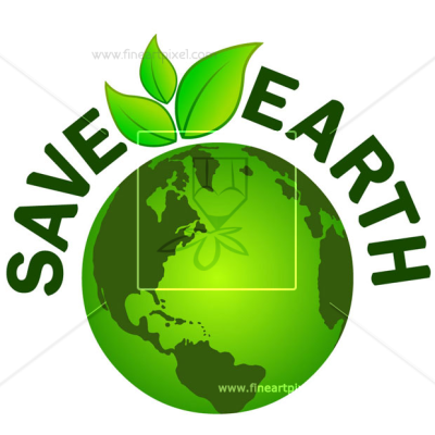 Save Earth Clipart PNG.