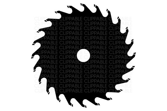 Saw blade clipart.