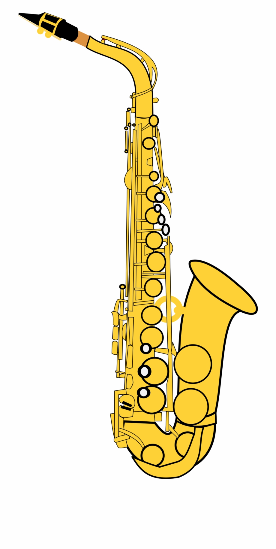 Alto Saxophone Clip Art.