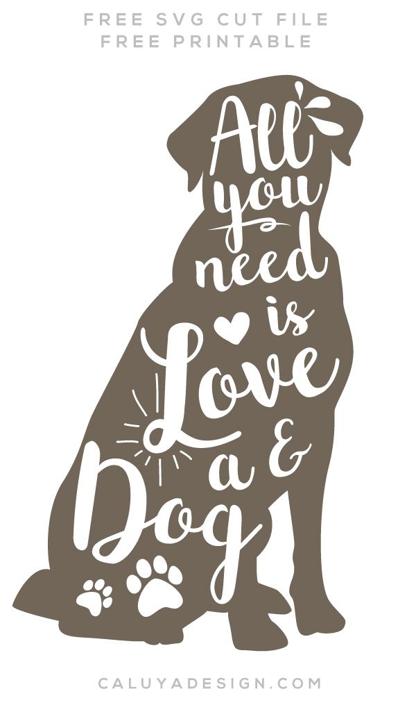 Dog Lover SVG FREE Download (SVG& PNG) By.