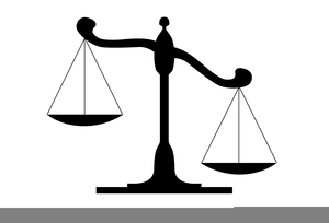 Unbalanced Scales Clipart.