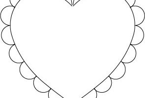 Scalloped heart clipart 6 » Clipart Station.