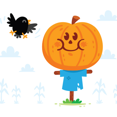 Pumpkin Scarecrow.