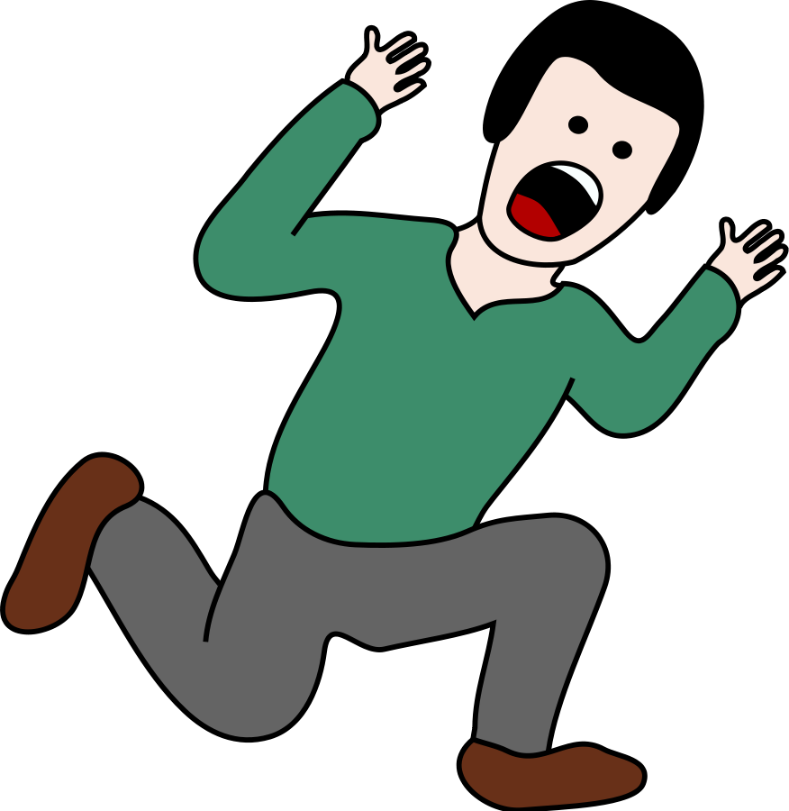 Free Scared Man Png, Download Free Clip Art, Free Clip Art.