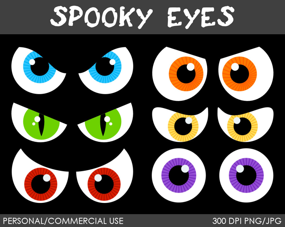 Printable Scary Eyes Printable Blank World