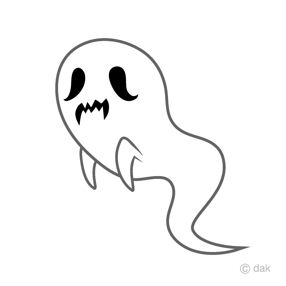 Scary Ghost Clipart Free Picture｜Illustoon.