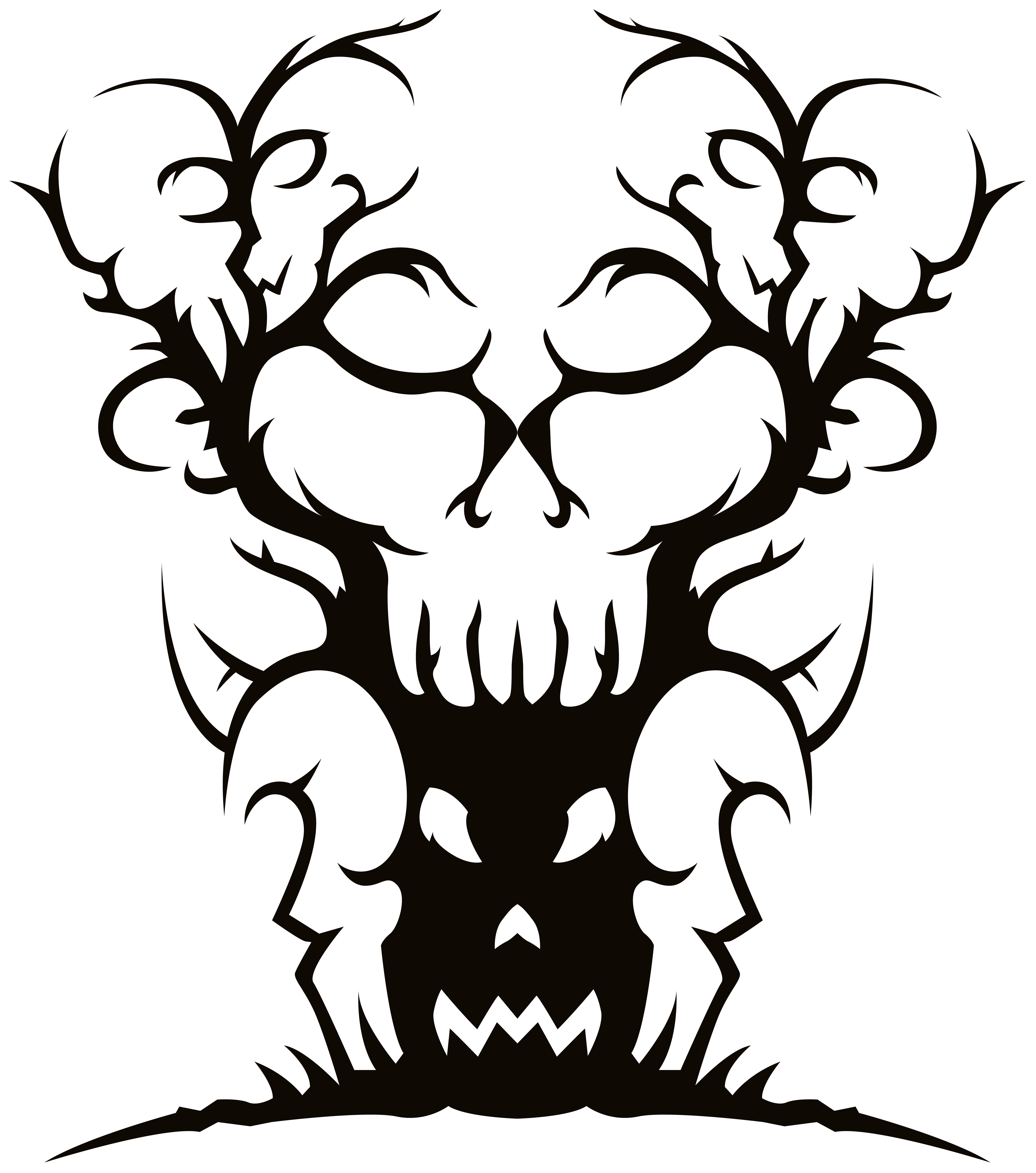 Scary Spooky Tree PNG Clipart Image.