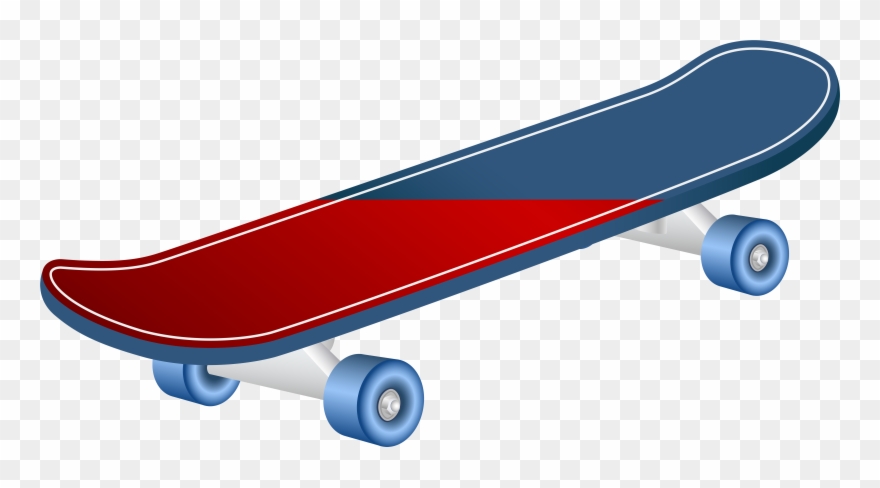 Transparent Background Skateboard Clip Art.