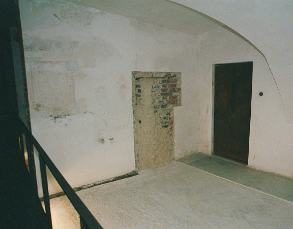 Interior of Hartheim gas chamber.