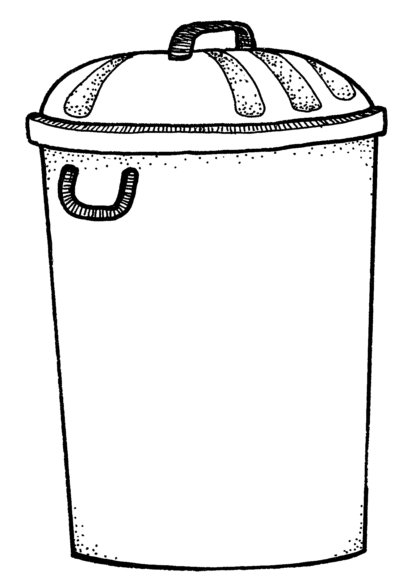 Garbage Can Coloring Pages.