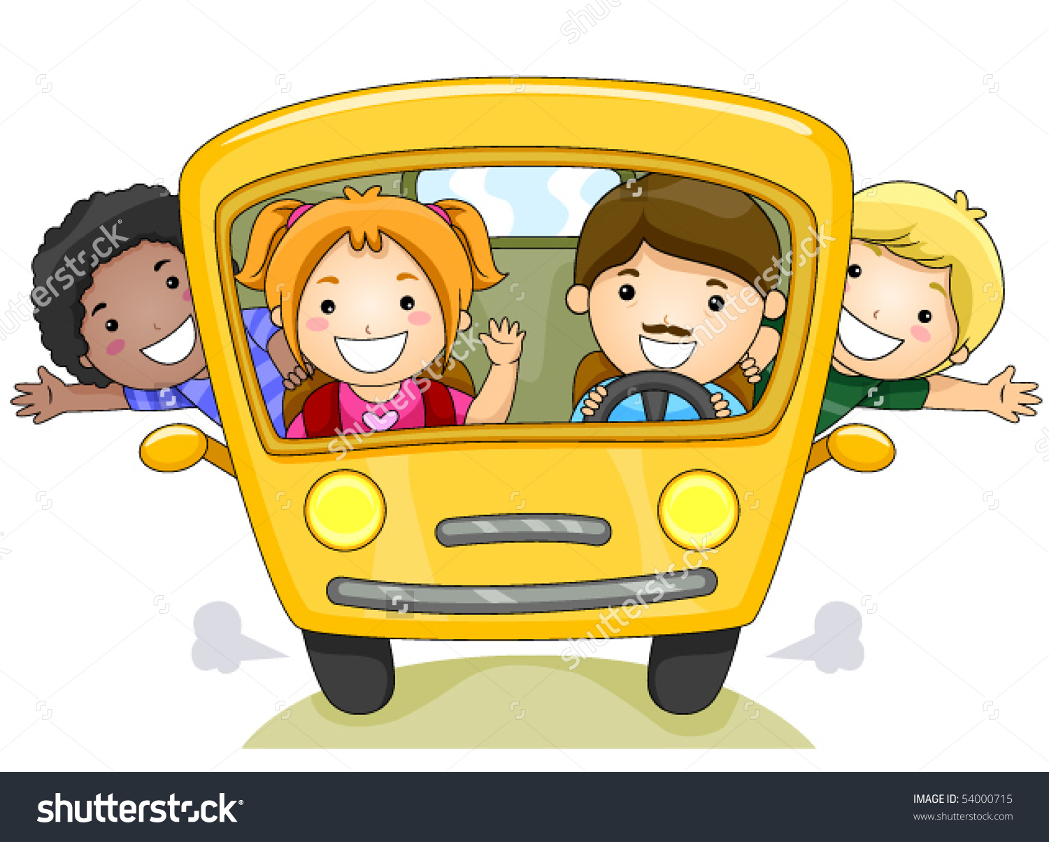 Children School Bus Vector Stock Vector 54000715.