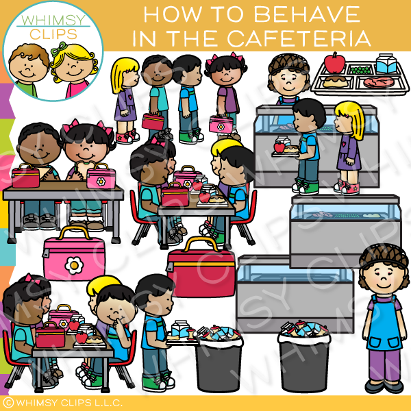 How to Behave in the Cafeteria Clip Art.