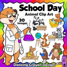 Clip Art: Kids in School Uniform Set.