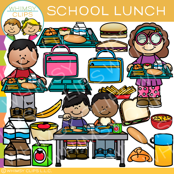 School Lunch Clip Art.