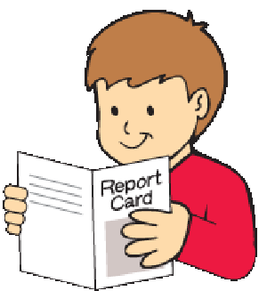 Report Cards Go Home Clipart.