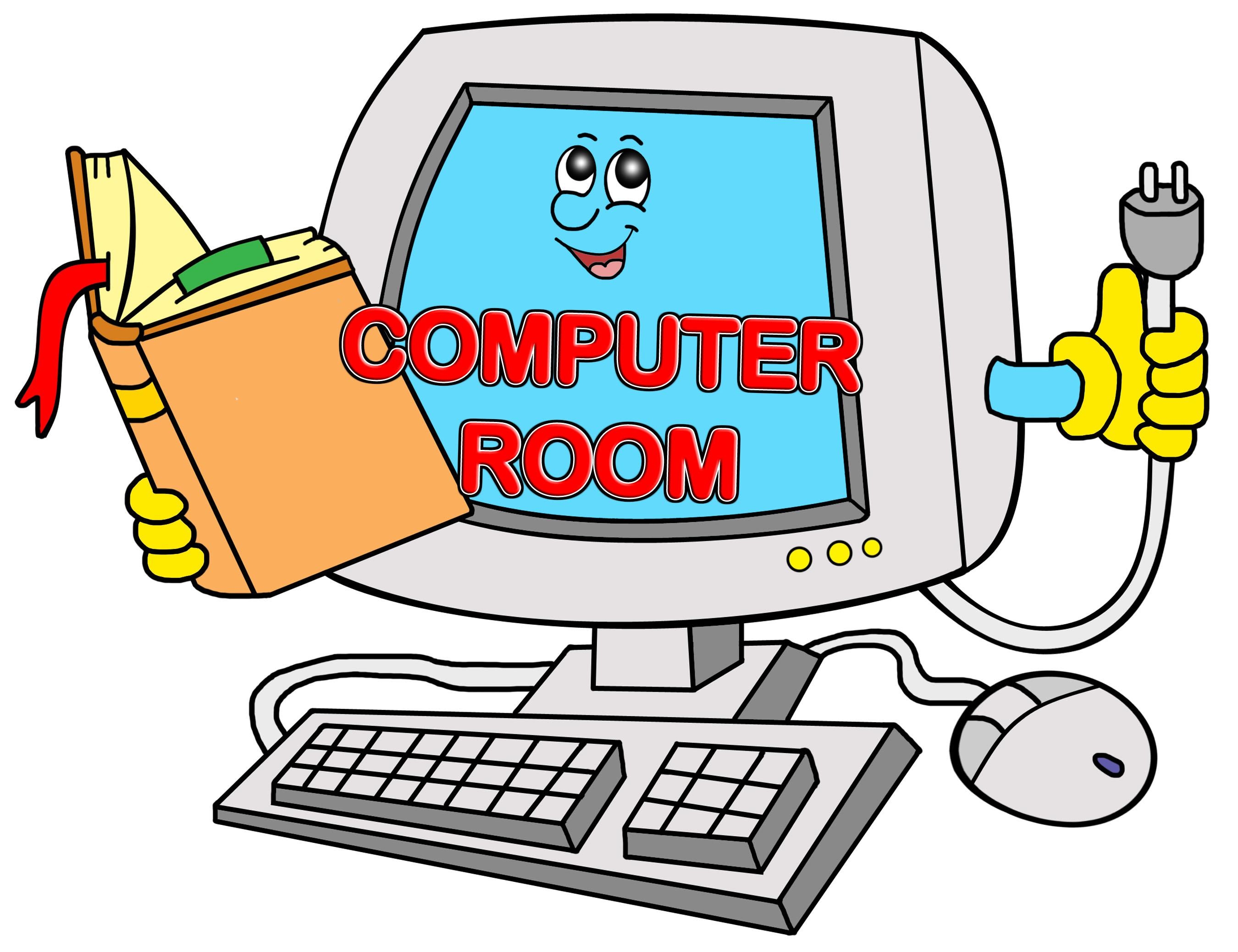School Computer Room Clipart.