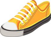 Jogging Shoes Clip Art.