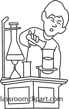 Science Clipart Black And White.
