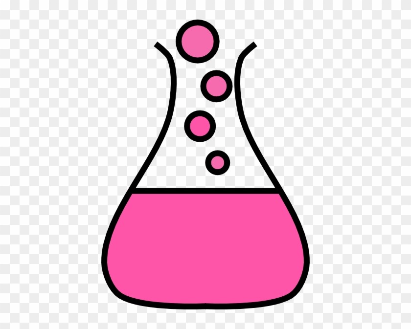 112 1120476 Science Clipart Pink Bubbling Test Tube On.