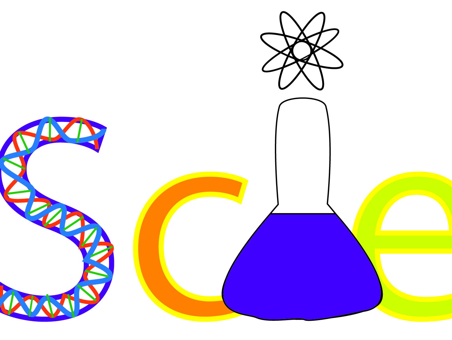 Science Word Clipart.