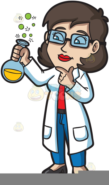 Female Scientist Clipart.
