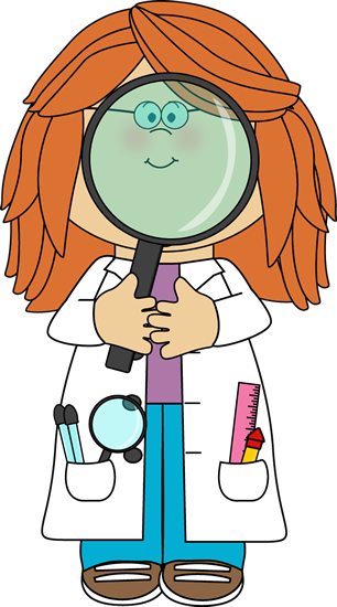 Kid Scientist and Giant Magnifying Glass.