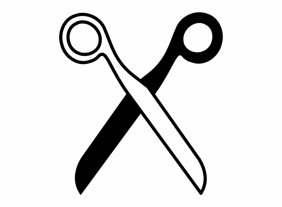 Black And White Scissors Clipart.