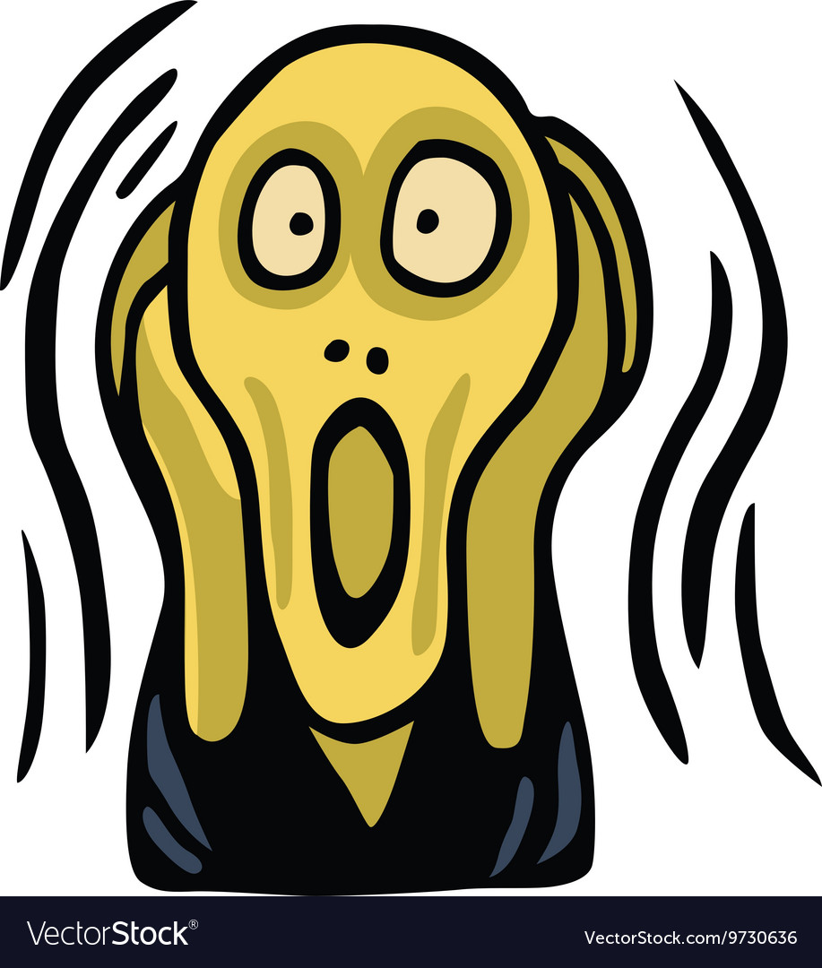 Clipart Of The Screaming Head.
