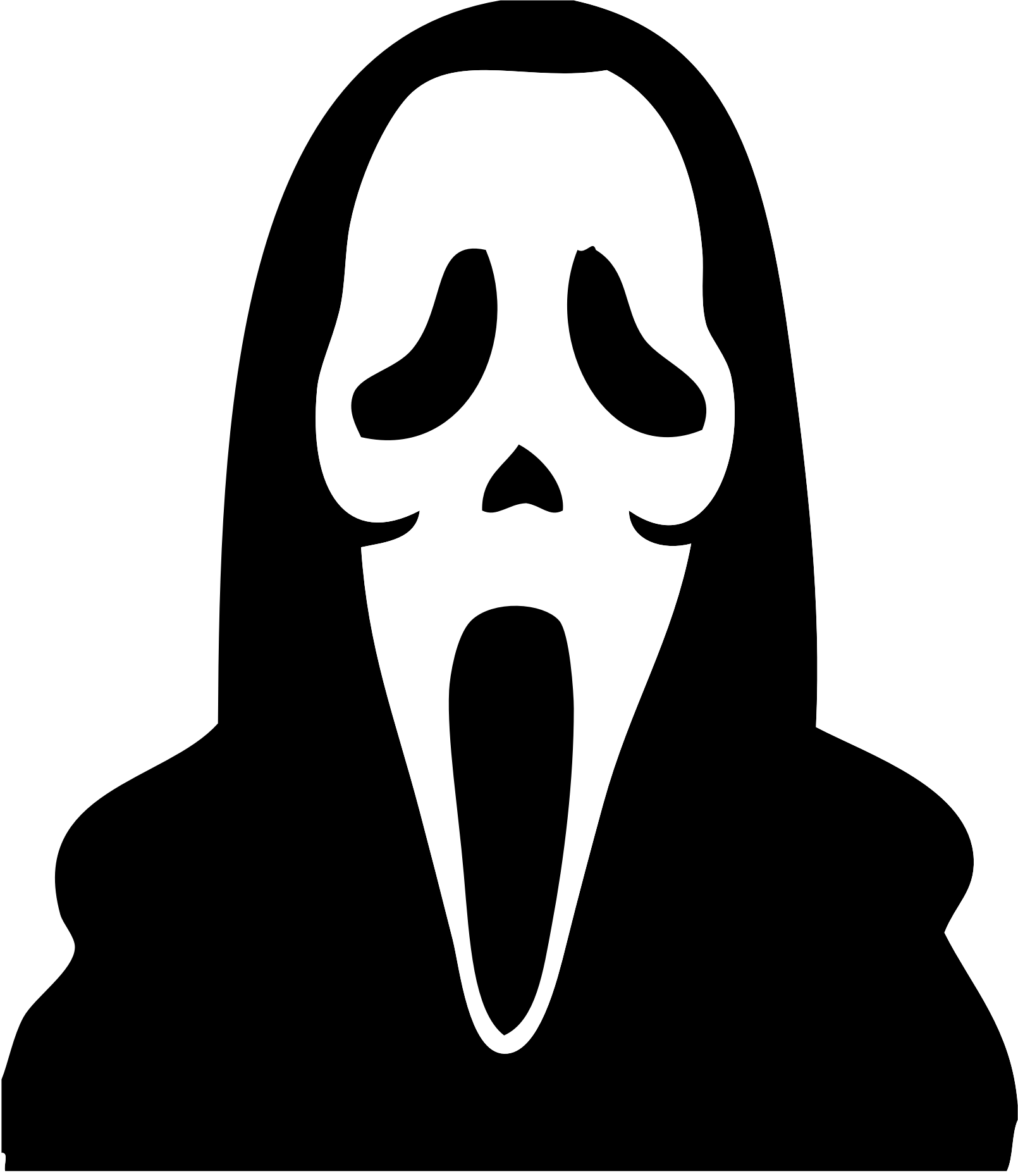 Scream Ghost Face Cartoon